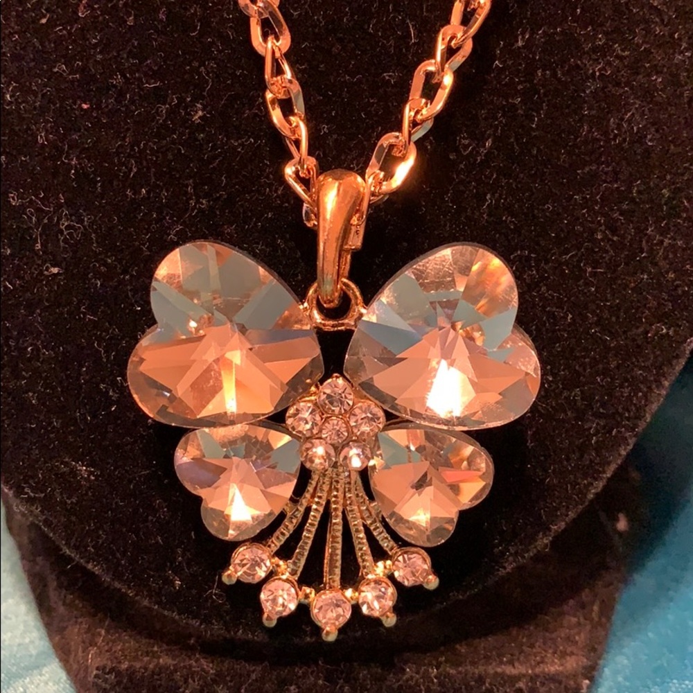 🔥4 hearts and a rose necklace - Picture 2 of 8